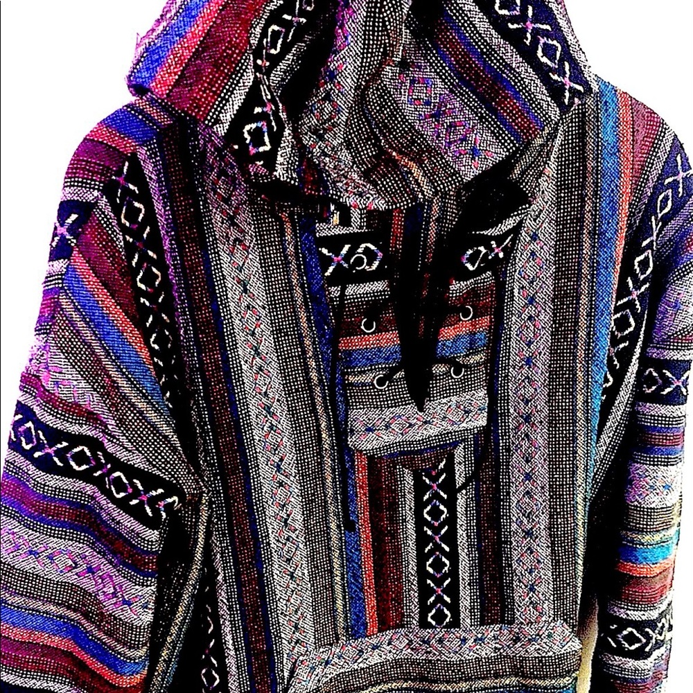 Forever 21 Patterned Hooded Sweater